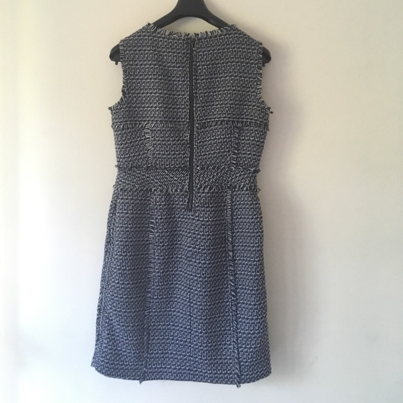 EUC Tory Burch Petula Tweed Sleeveless Sheath Dress (Size 10) - Picture 5 of 8